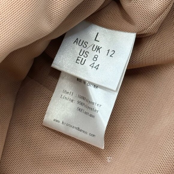 🆕 BRONX & BANCO 🧿 NWOT Tessa Silver Sequin Mini Dress, Sz L US 8 - Picture 14 of 15